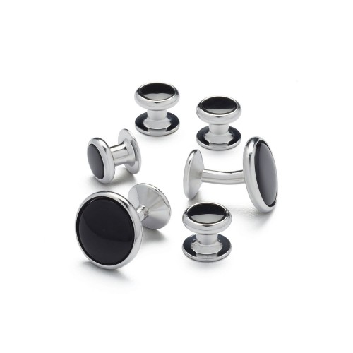 Black Tie Cufflink (Black)