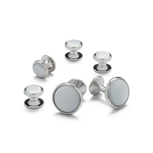 Black Tie Cufflink (Pearl)